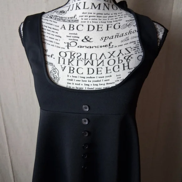 Allegra K Black Dress Medium - Picture 3 of 5